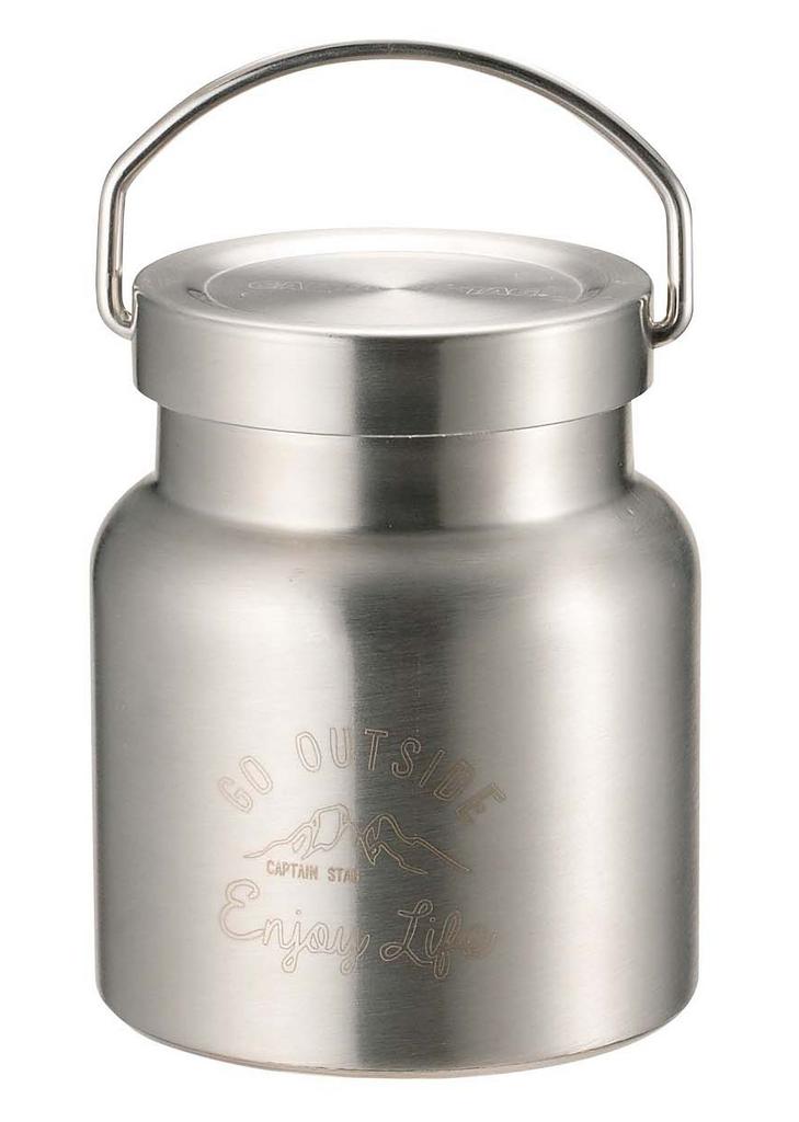 Captain Stag Food Food Water Double Stainless Steel Vacuum Hot and Cold HD Food Monte Pot, Container, Bottle, Bottle, Insulated, Preservation, Pot,