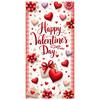 Valentine's Backdrop Heart Pattern Valentine's Event Background Love Background Love Themed Happy Valentine's Day Banner