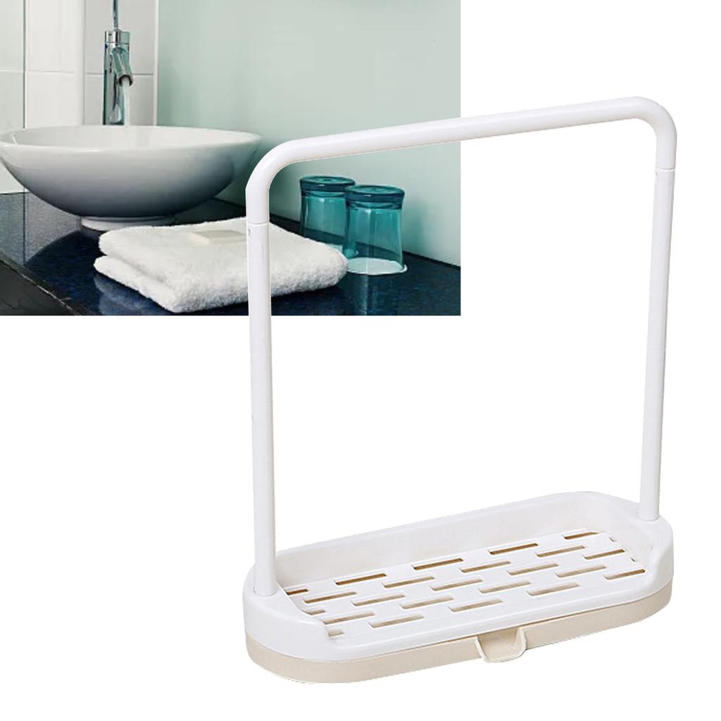 Küchenspüle Schwammhalter Mehrzweck Küchenlappenständer Schwammhalter mit Spültuch-Trockenständer für Küchenarbeitsplatte