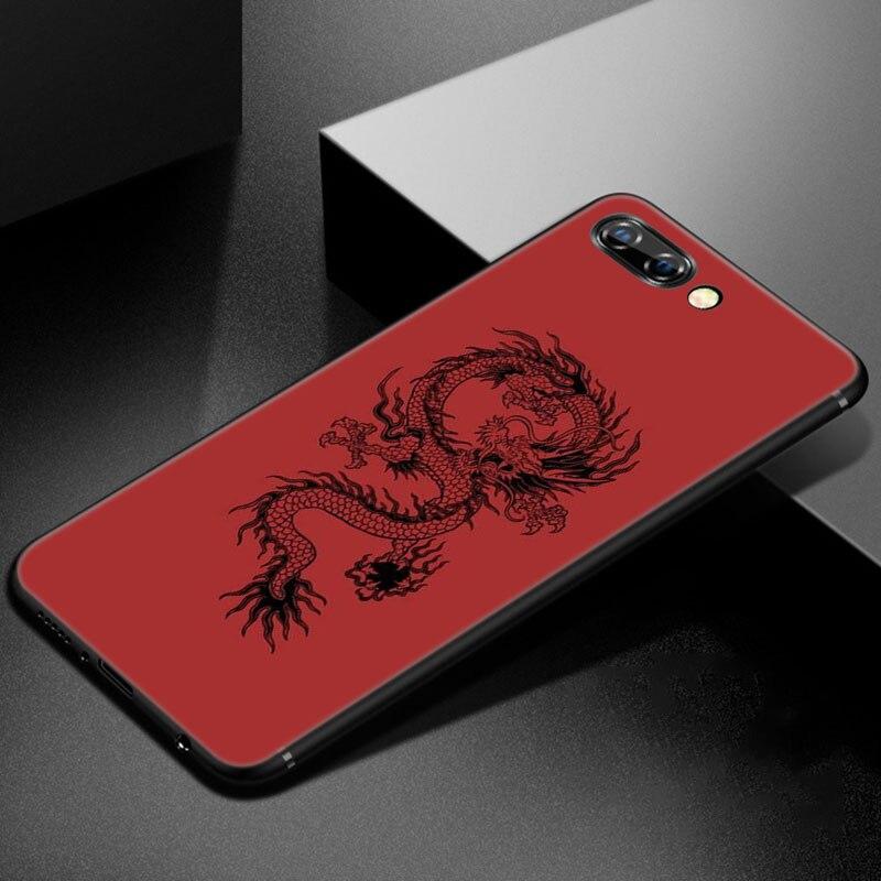 Cartoon Dragon Phone Case For Huawei Honor 7A 8A 9X 20 Pro 8 10X Lite 7S 8C 8S 8X 9A 9C 10i 20i 30i 20E 20S Soft TPU Black Cover