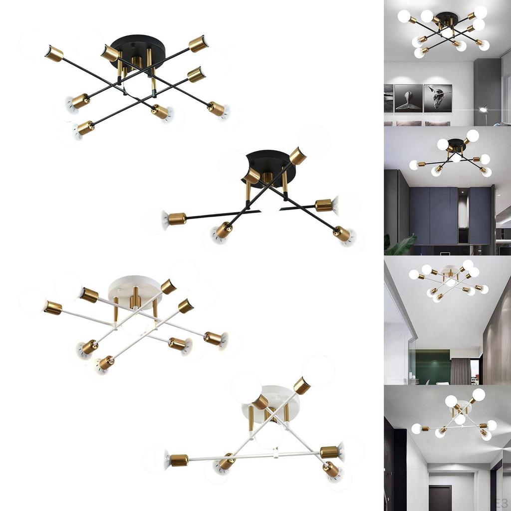 Modern Ceiling Light Fixture Flush Mounted E27 Lamp Hanging Pendant Sputnik Chandelier for