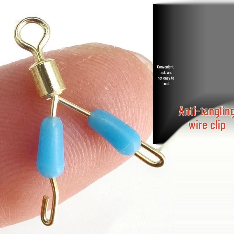 Silicone Quick Clip: Anti-Tangle Open Ring Connector for Fishing Gear