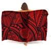 Polynesischer Damen-Sarong Hawaiianisches Strandparty-Schal Winddicht Sonnenschutz Einteiler Samoa Blumendruck
