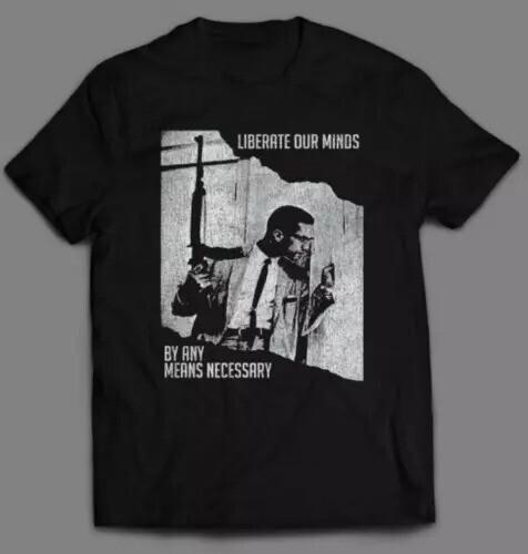 T-shirt Malcolm X, grafica artistica-full-HOT calda, Taglia S-5XL