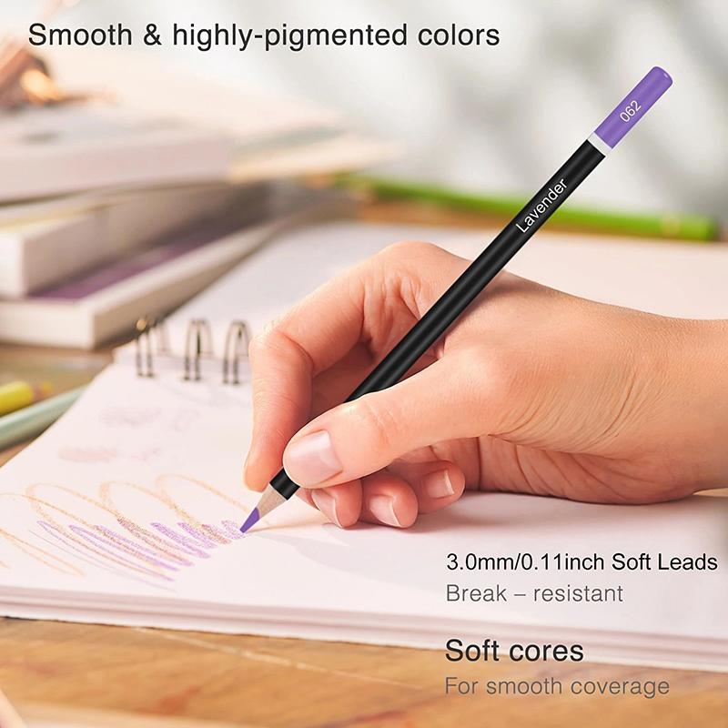 

72 цветных карандаша для студента-художника, живопись, школьные принадлежности, мягкий стержень, набор карандашей для рисования и эскизов 1set