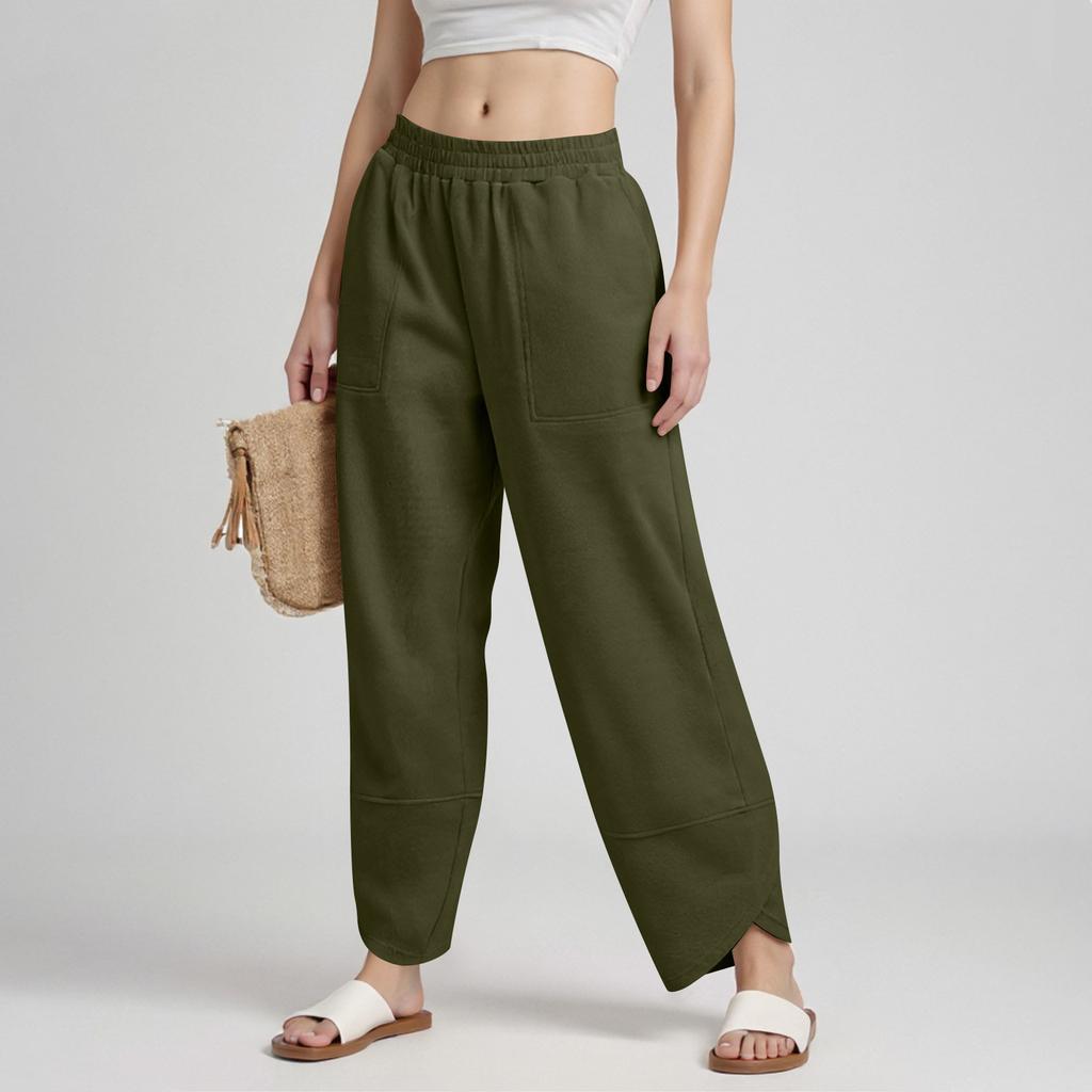 Womens Sweatpants With Pockets Solid Color