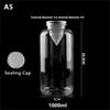 400/550/650/700/1000Ml Fruit Juice Cold Brewed Tea Bottle Transparent Plastic Beverage Bottle Disposable Milk Tea Bottle