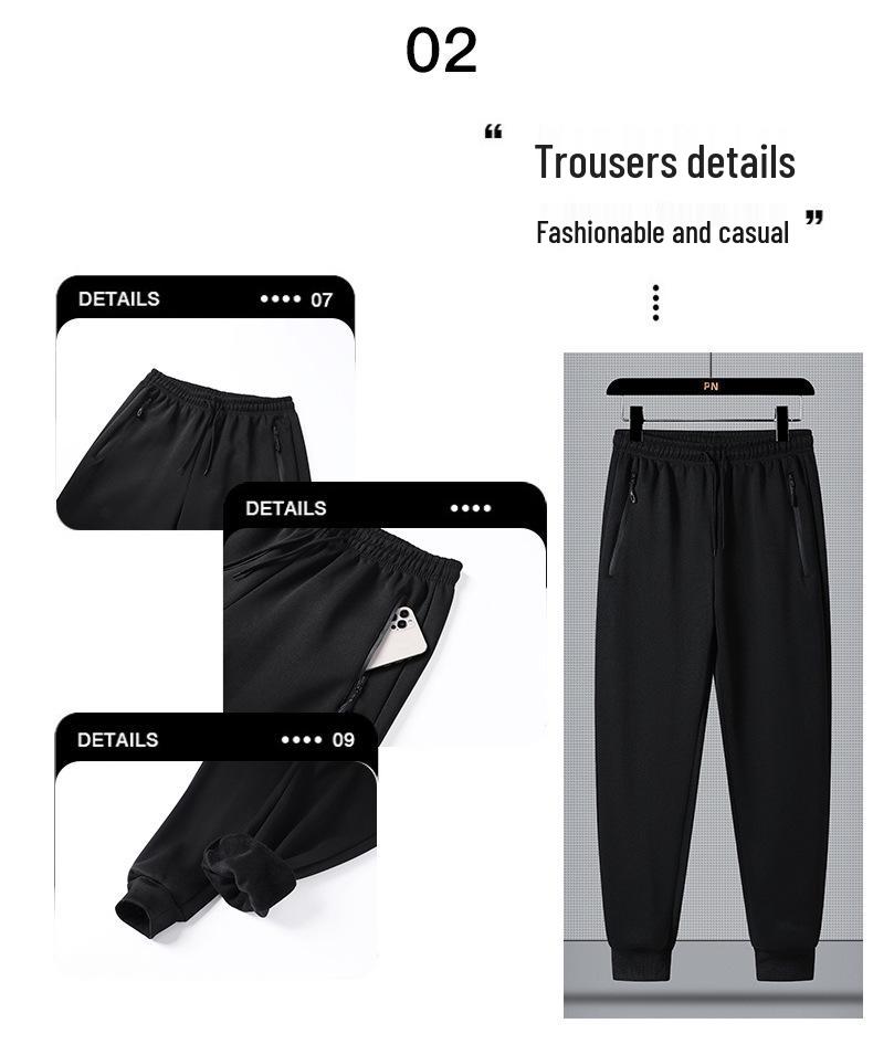 2023 Men's Plus Size Autumn Hoodie & Joggers Casual Sportswear Set