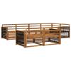 Outdoor Sofa Set 7 Pcs Natural