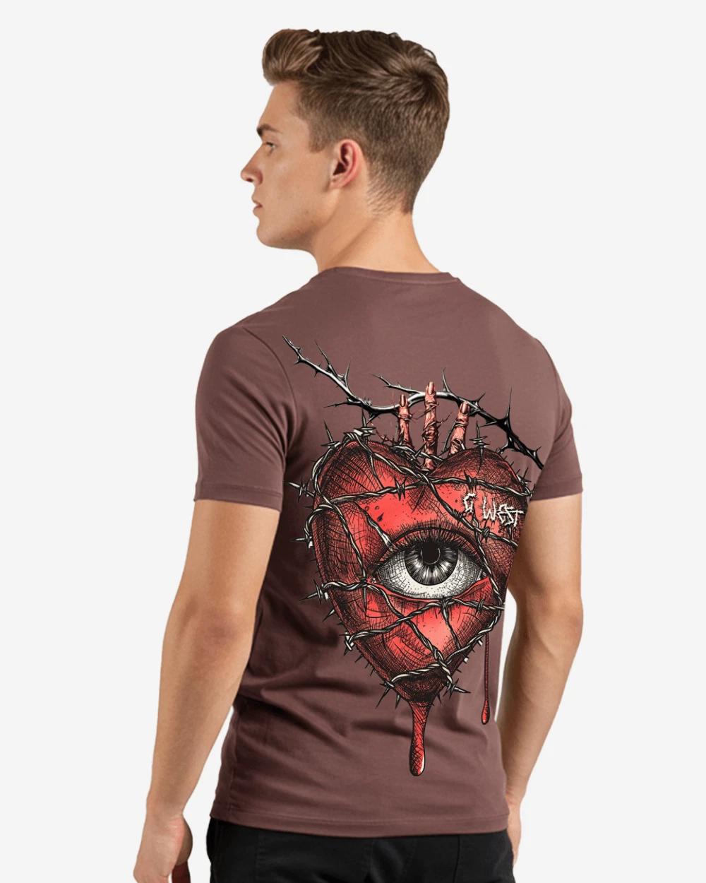 G West Regular Fit Wire Heart T Shirt S