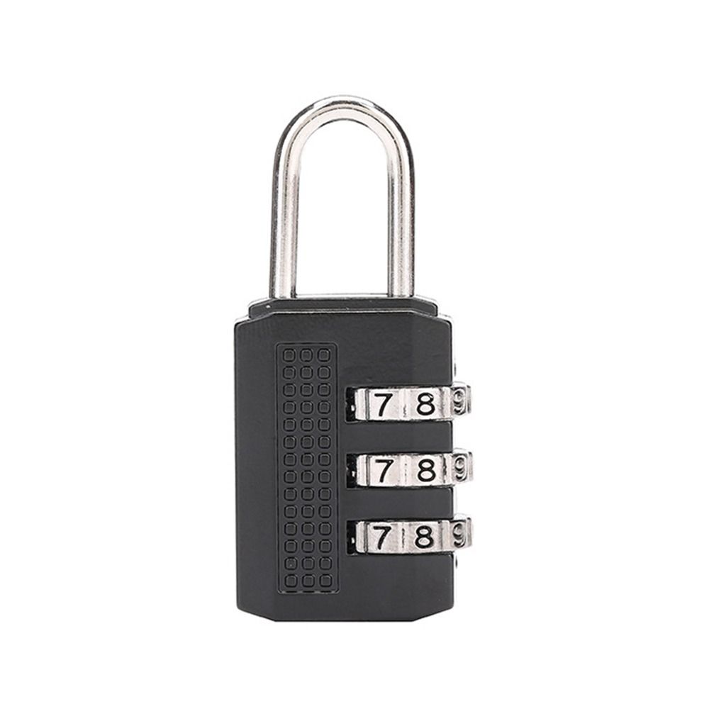 Mini Password Lock 3 Digit Zinc Zinc Alloy Padlock Portable Number Lock  Suitcase