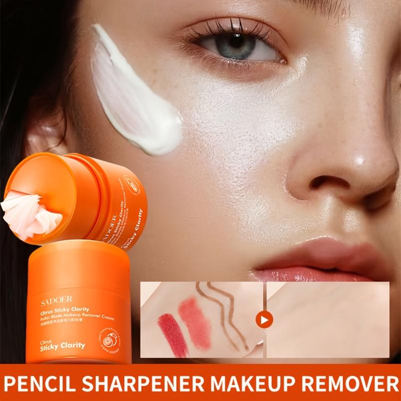 Citrus Makeup Remover Stick Facial Makeup Balm Lip Eye Large Capacity Mild Pencil Sharpener Face Cleansing Balm Cream Skin Care