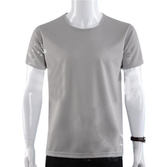 

Мужская рубашка чистого цвета водонепроницаемый быстросохнущий повседневный летний топ для занятий спортом 3XL