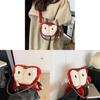Christmas Sheep Plush Apple Tote Bag For Girls With Zipper Closure And Card Pocket