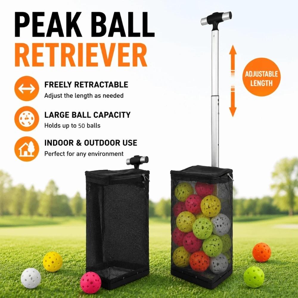 Retractable Pickleball Picker Large Capacity Ball Retriever New Ball Collector Outdoor Court