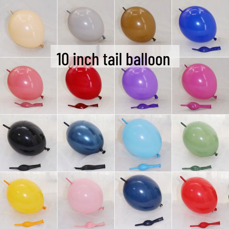 Parti Süslemeleri İçin 10 İnç İğne Kuyruklu Kalp Balonlar - Kalınlaştırılmış Sıcak Hava Balonu Temalı Duvar Dekoru