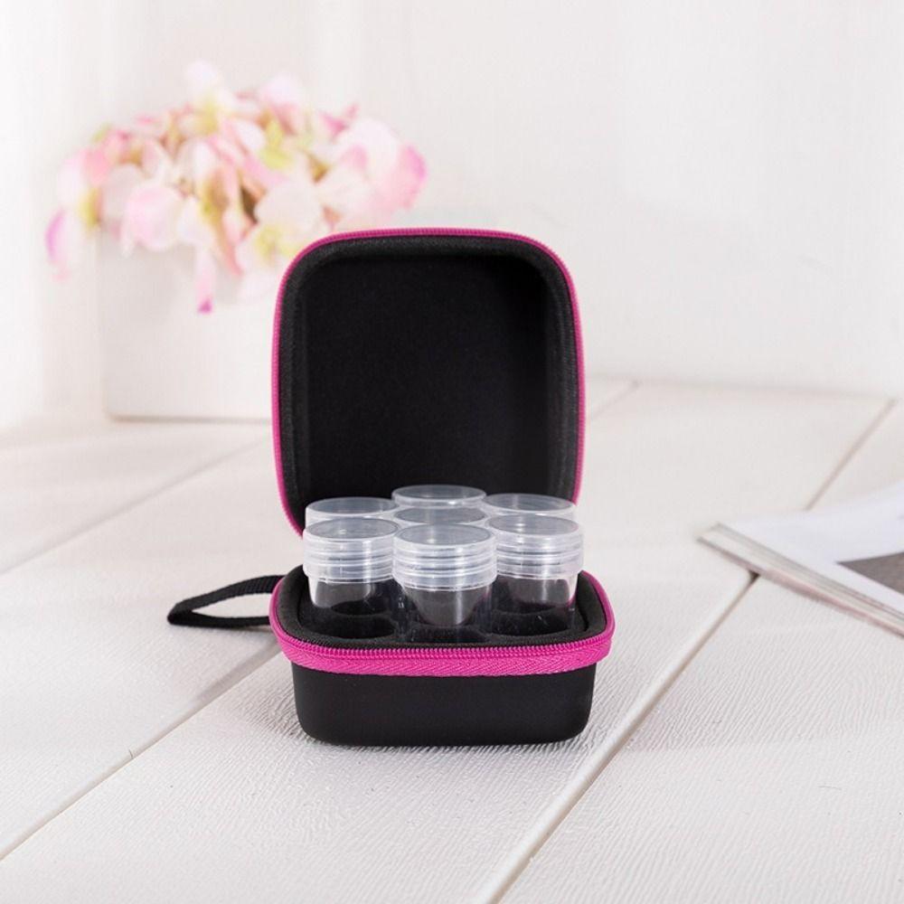 EVA 7 Bottles Storage Case Dust-proof Roller Bottle Holder Perfume Box Storage Case  for Home