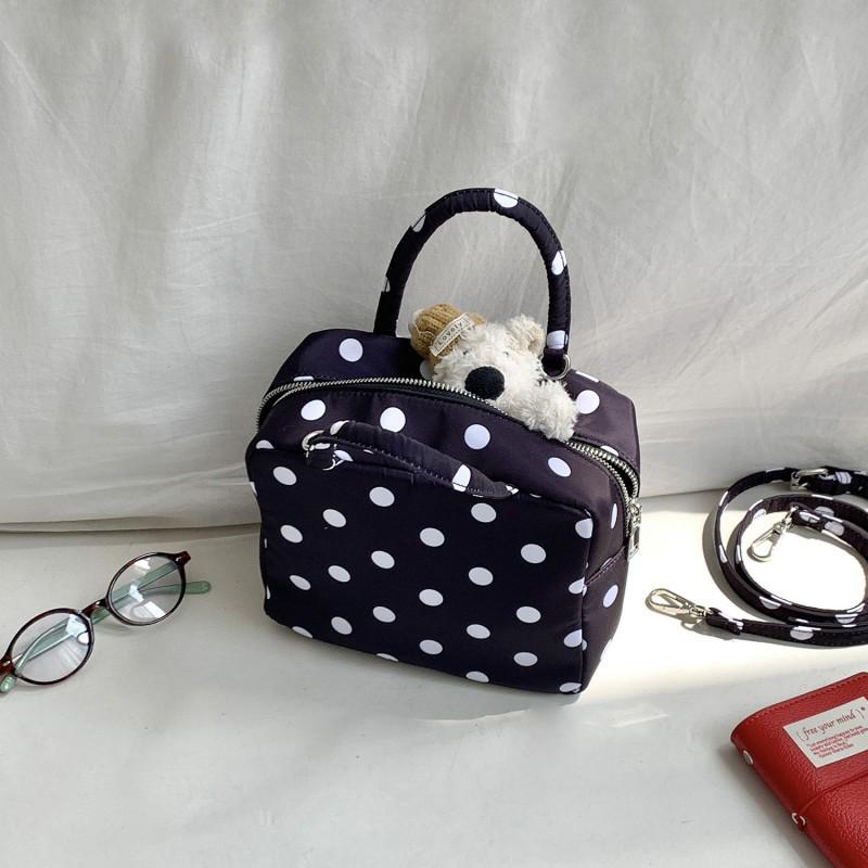2025 Korean Style Niche Design Nylon Polka Dot Bag Commuter Casual Universal All-match Women's Portable Cross-body