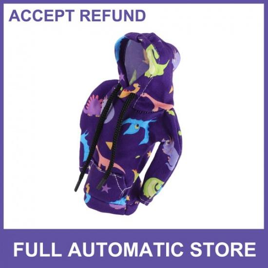

Universal Gear Shift Knob Cover Deep Purple Polyester Dinosaur Hoodie Style