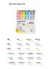Korea Monami 12-Color Water-Based Sign Pen Set for Writing & Coloring