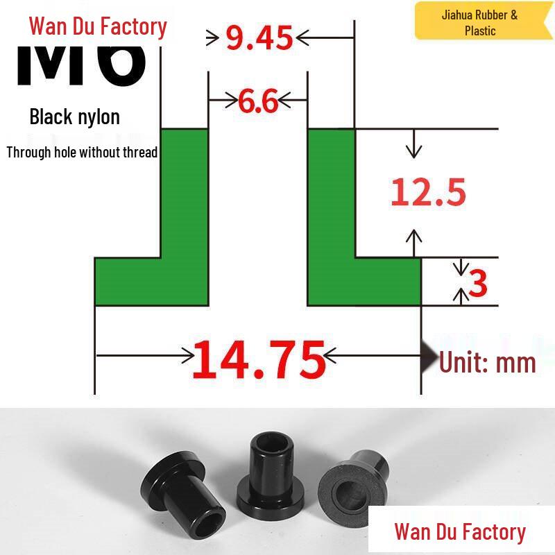 T-Shaped Nylon Insulating Bushing Spacer for M3-M35 Threads