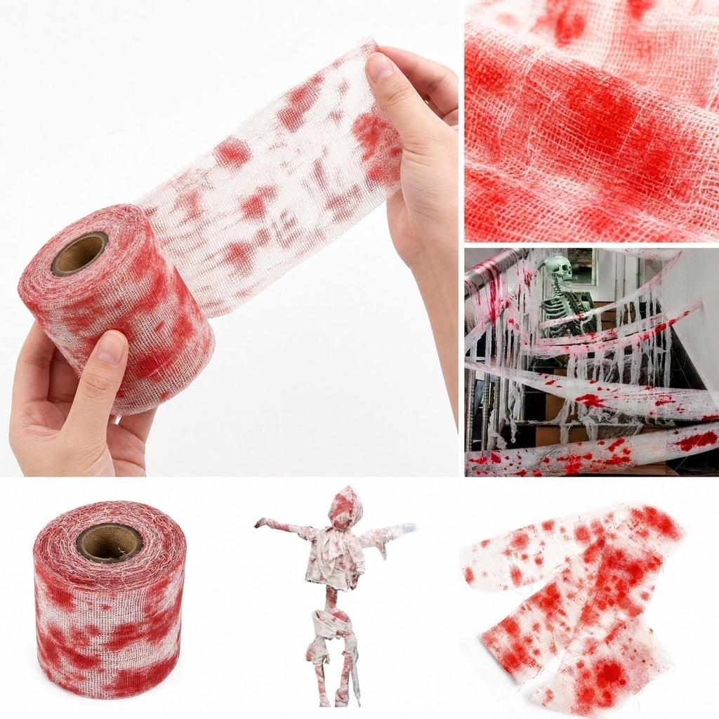 Halloween Bloody Bandage for Costume Decoration and Party Props