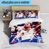 3PCS Football Player Kane  Bedding set,Ideal for1pc Duvet Cover And 2pcs Pillowcases Perfect for Christmas gift,Ideal for Bedroom, Dormitory