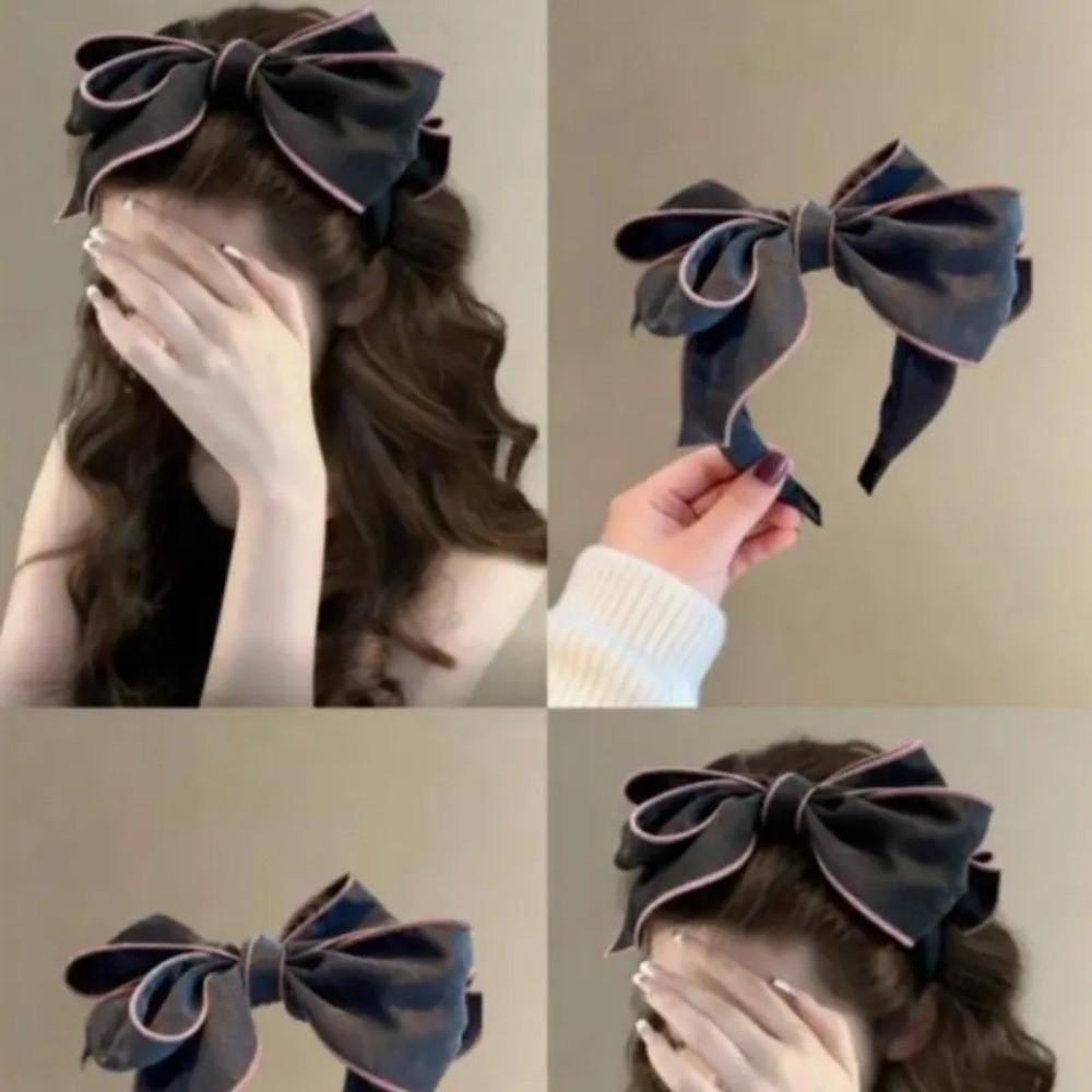 Sweet Bow Knot Hair Hoop Wide Edge Headbands New Hairband Hair Accessories