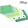 7pcs Sewing Supplies Printed Fabric Patchwork Accessories Pastoral Style DIY Handmade Material Printed Cotton Fabric