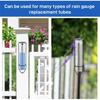 AEE2-2Pcs Plastic Rain Gauge Replacement Tube With 7 Inch Capacity Rain Water Gauge For Garden Yard Outdoor