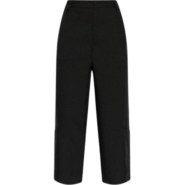 

Y-3 Solid Color Button Wide Leg Casual Pants Women pants Black JD1759 S