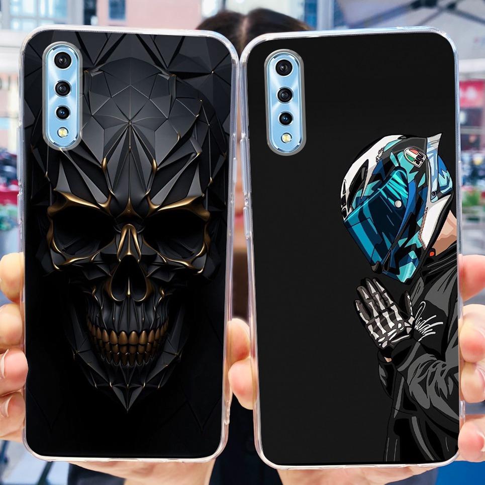 For Vivo 1907 Vivo Y7s Y17s Case Back Cover Cartoon Cool Style Animals Girly Flower Fashion Soft TPU Silicone Bumper VivoY17s