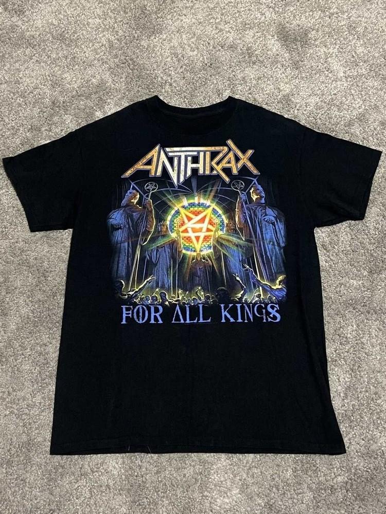 AN.TH.RA.X for all kings Shirt Short Sleeve Black Unisex S-4XL US615 Unisex T-Shirt S