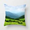 Mountains River Natural Scenery Pillow Cover Sofa Decoration Car Office Seat Cushion  Room   Home
