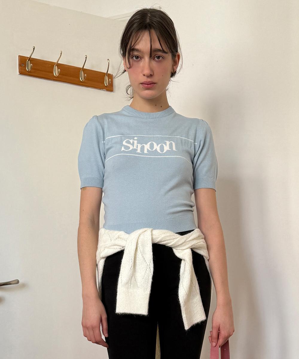 Sinun Sinoon Logo Half Knit (Sky Blue) Sky Blue/Free