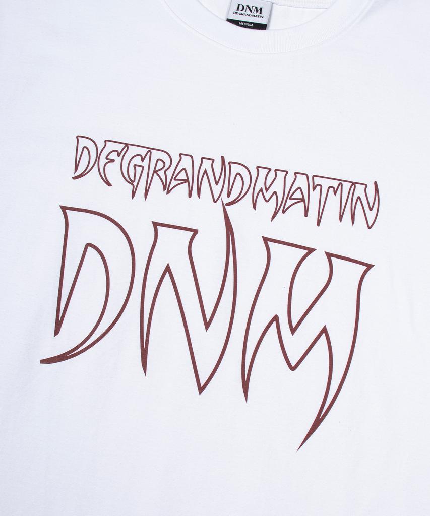 DE GRAND MATIN Edge Logo Tee_White