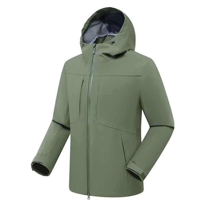 Unisex Outdoor Windproof Waterproof Warm Mountaineering Jacket for Camping and Hiking