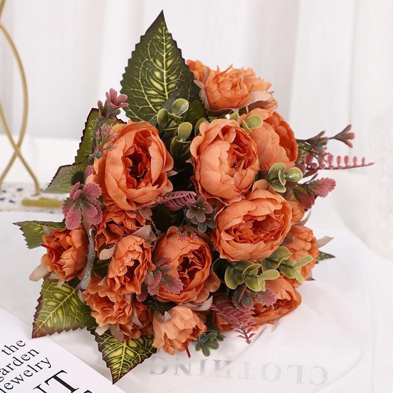 Simulated Peonies, Simulated Flowers, Home Decor Bouquet, Simulated Flowers, Finished Products, Fake Flowers