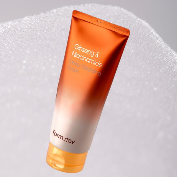 FarmStay Ginseng & Niacinamide Cleansing Oil (300ml / 10.14 Fl.oz.),  Deep Cleansing Foam (180ml / 6.08 Fl.oz.) (7 Options)