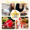 Funny Positive Crochet Star Doll Desktop Ornament Handmade Cheer Emotional Support Positive Star with Card Home Party Decoration