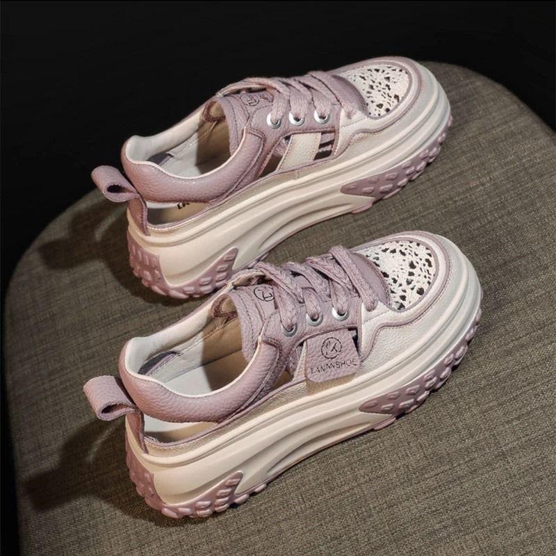 Pantofi Casual Nou Vară Ins Trendy Versatil Platformă Pantofi de Damă Mesh Respirabil Pantofi Sport Studenți