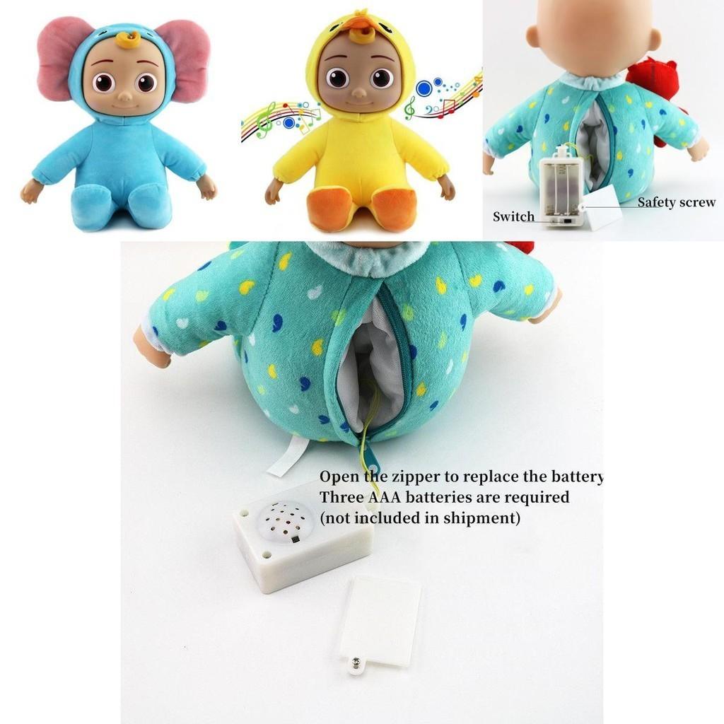 Cocomelon Singing Jojo Cross Dressing Musical Plush Toy