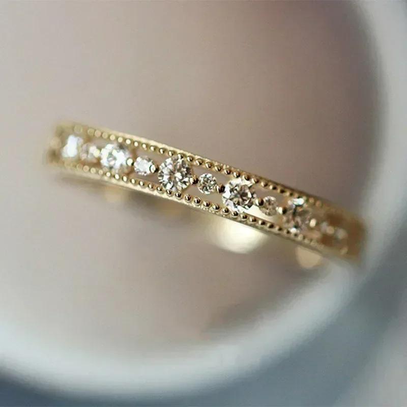 

Micro inlaid zircon Cuban chain trendy ring, European and American new hand decoration, hip-hop style, personalized attending pa 6
