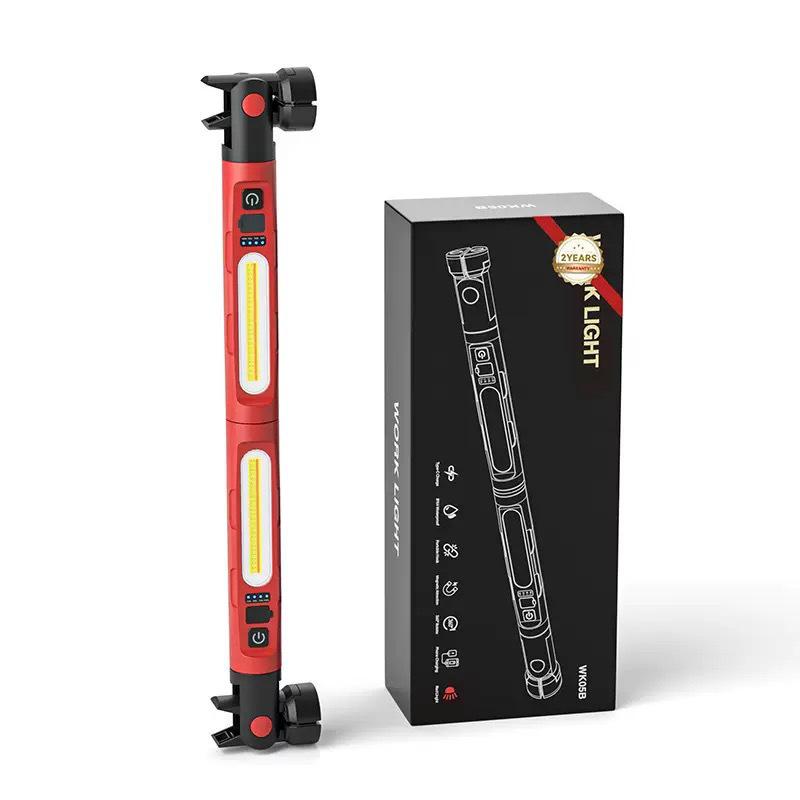 Magnetic Rechargeable Super Bright Car Repair Light: Portable Mini Outdoor Camping Flashlight.