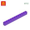 Non-Toxic 22 Pcs/Lot 6112 1X12 High 12 Hole Building Block Moc Color Accessories Compatible With Brick Diy Children'S Toy Assembly Gift