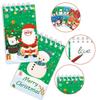 10Pcs Cartoon Snowman Santa Claus Portable Coil Notebook Mini Notepad For Merry Christmas Theme Party Favors  Year Gift