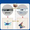 2D Flat 2pcs Beautiful Dragonfly and Butterfly 2D Plane Drawing Acrylic Mobile Phone Dustproof Plug
