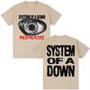System of A Down Mezmerize Album T-shirt, Unisex Hip-Hop Gothic Retro Loose Cotton Casual T-Shirt