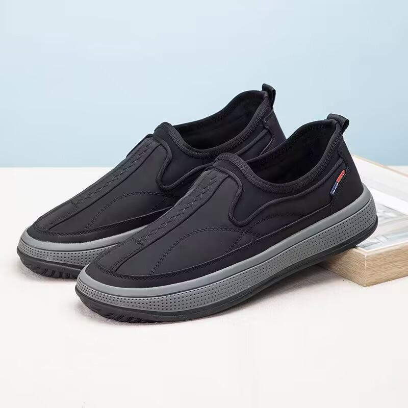 2026 Sapatos Casuais Masculinos Confortáveis e Respiráveis para Meia-idade e Idosos Planos Antiderrapantes Confortáveis Masculinos