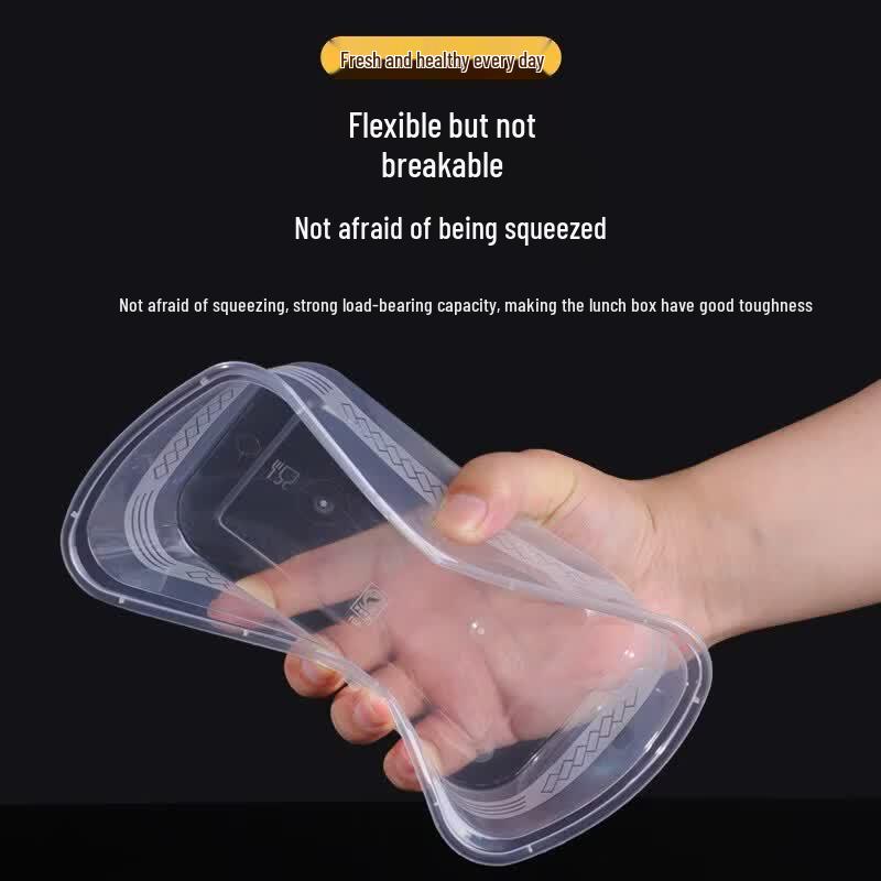 Disposable Round Plastic Takeaway Containers with Lids